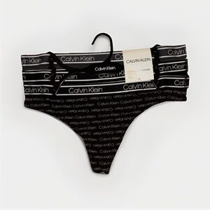 Calvin Klein Black womens thong Bottoms